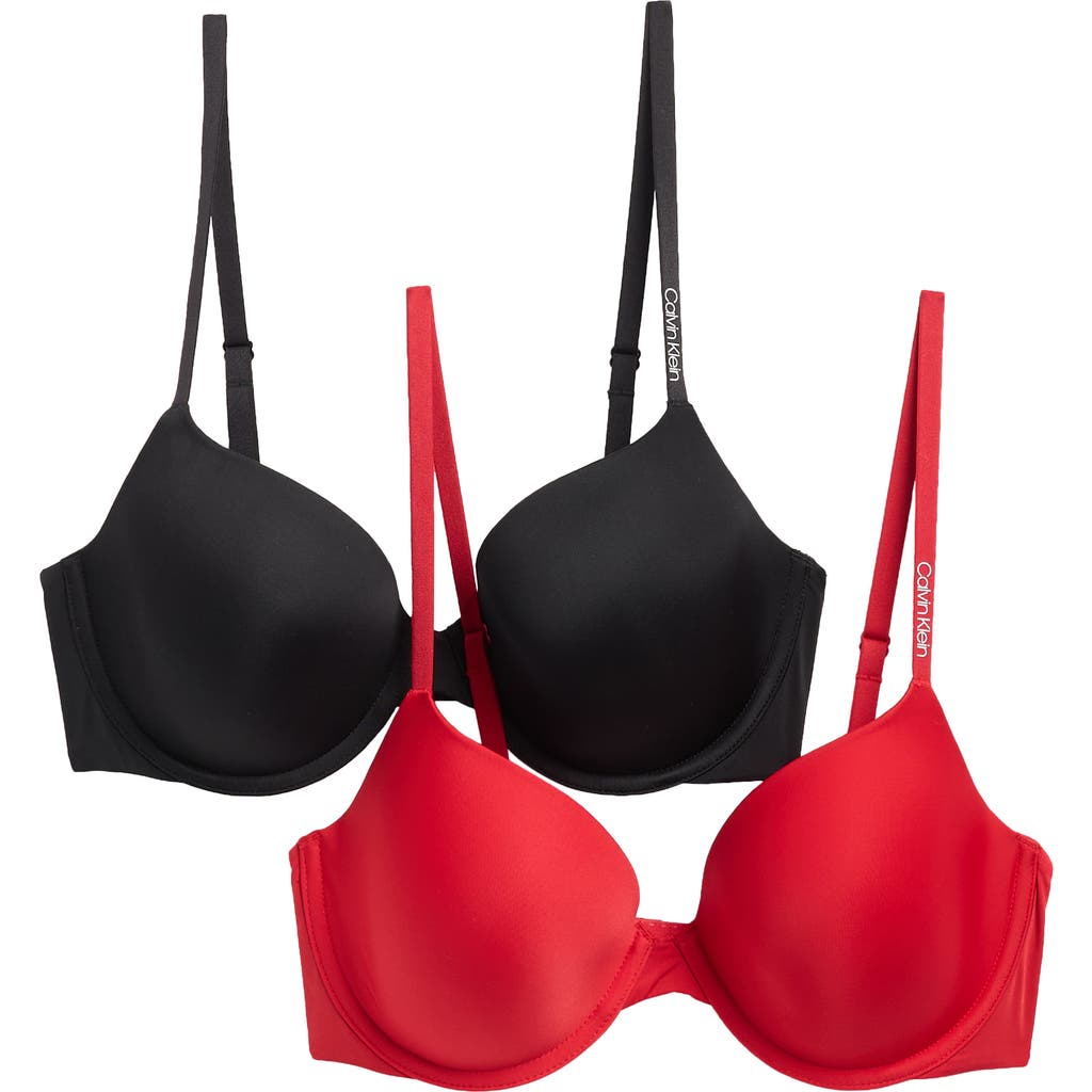 Calvin Klein Pure Micro Lightly Lined Demi Bra In Multi