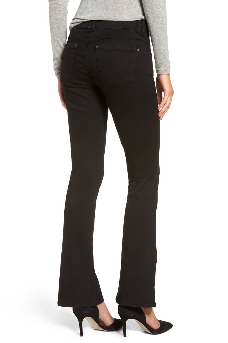 'Ab'Solution Itty Bitty Bootcut Jeans (Nordstrom Exclusive), Alternate, color, BLACK