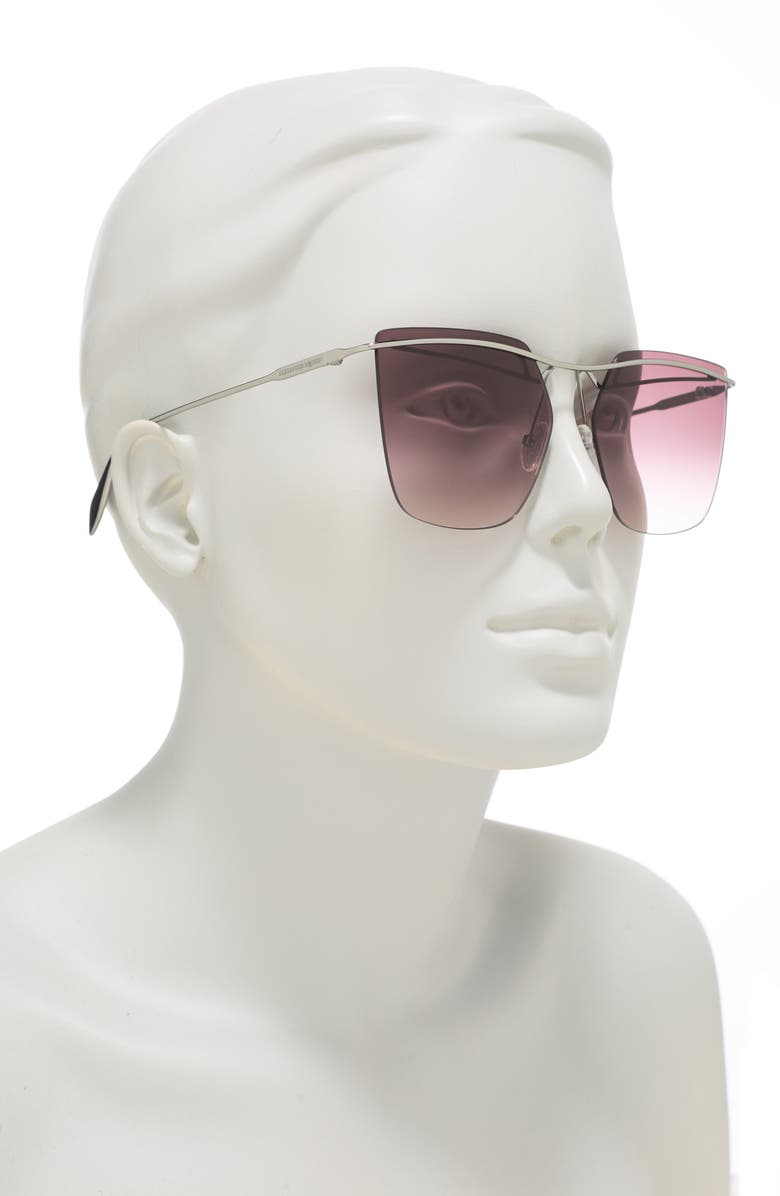 McQueen Alexander McQueen 59mm Square Sunglasses, Alternate, color,