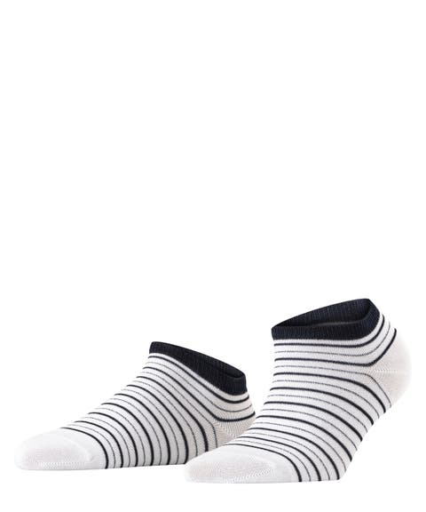 Stripe Shimmer Sneaker Socks (Women)