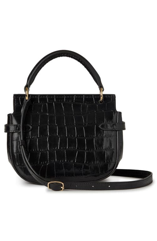 Mulberry Small Amberley Croc Embossed Leather Satchel