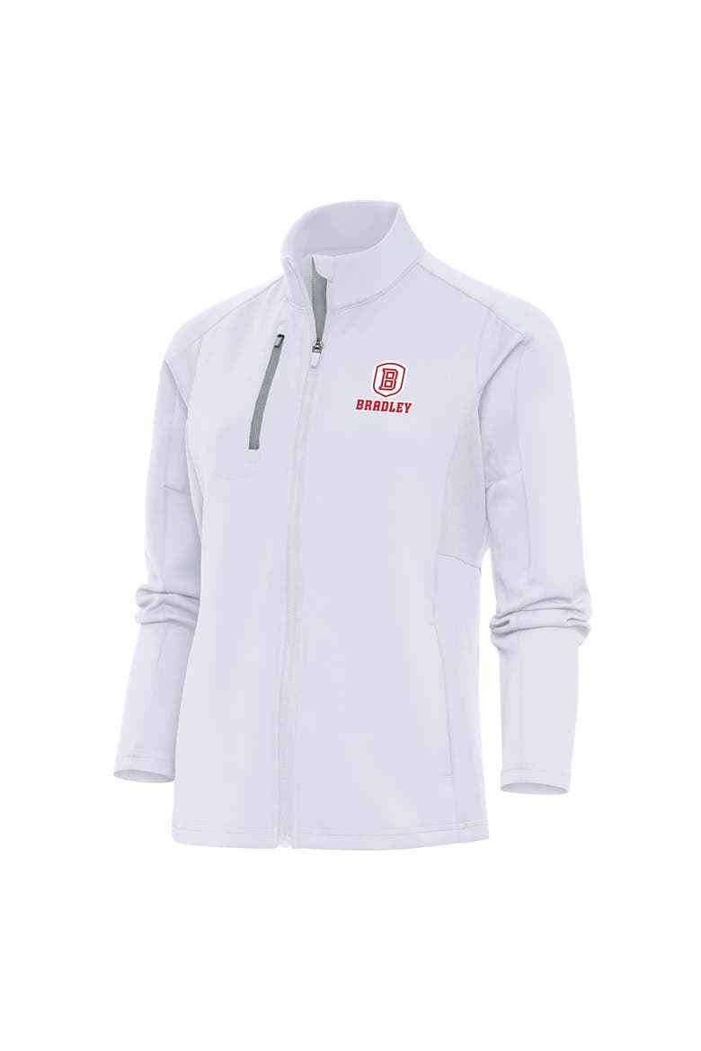 Women's Antigua White Bradley Braves Generation Digital Thermal Full-Zip Jacket, Alternate, color, White