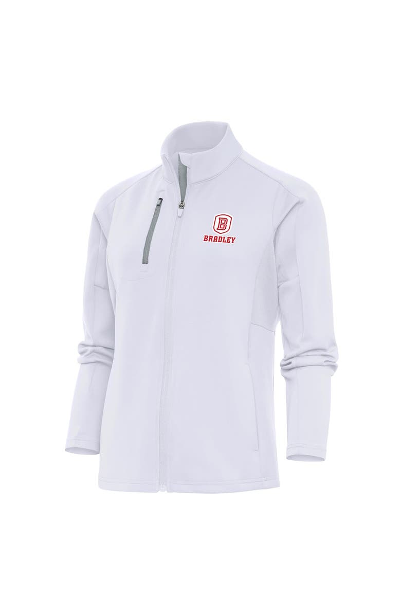 ANTIGUA Women's Antigua White Bradley Braves Generation Digital Thermal Full-Zip Jacket, Alternate, color, White