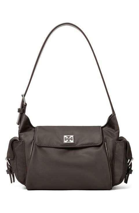 Virginia Pocket Nylon Shoulder Bag