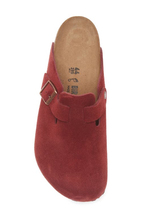 Birkenstock Boston Soft Clog In Burgundy