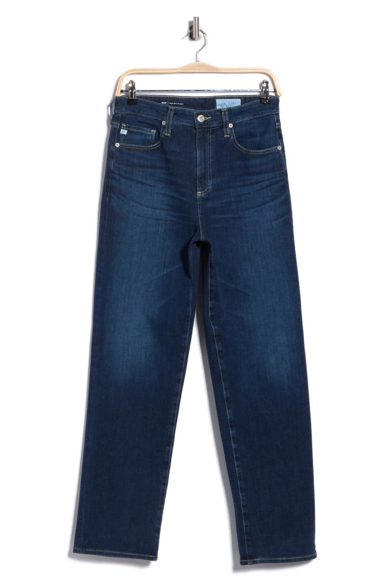 Rian High Waist Straight Leg Jeans, Main, color, MATTERHORN