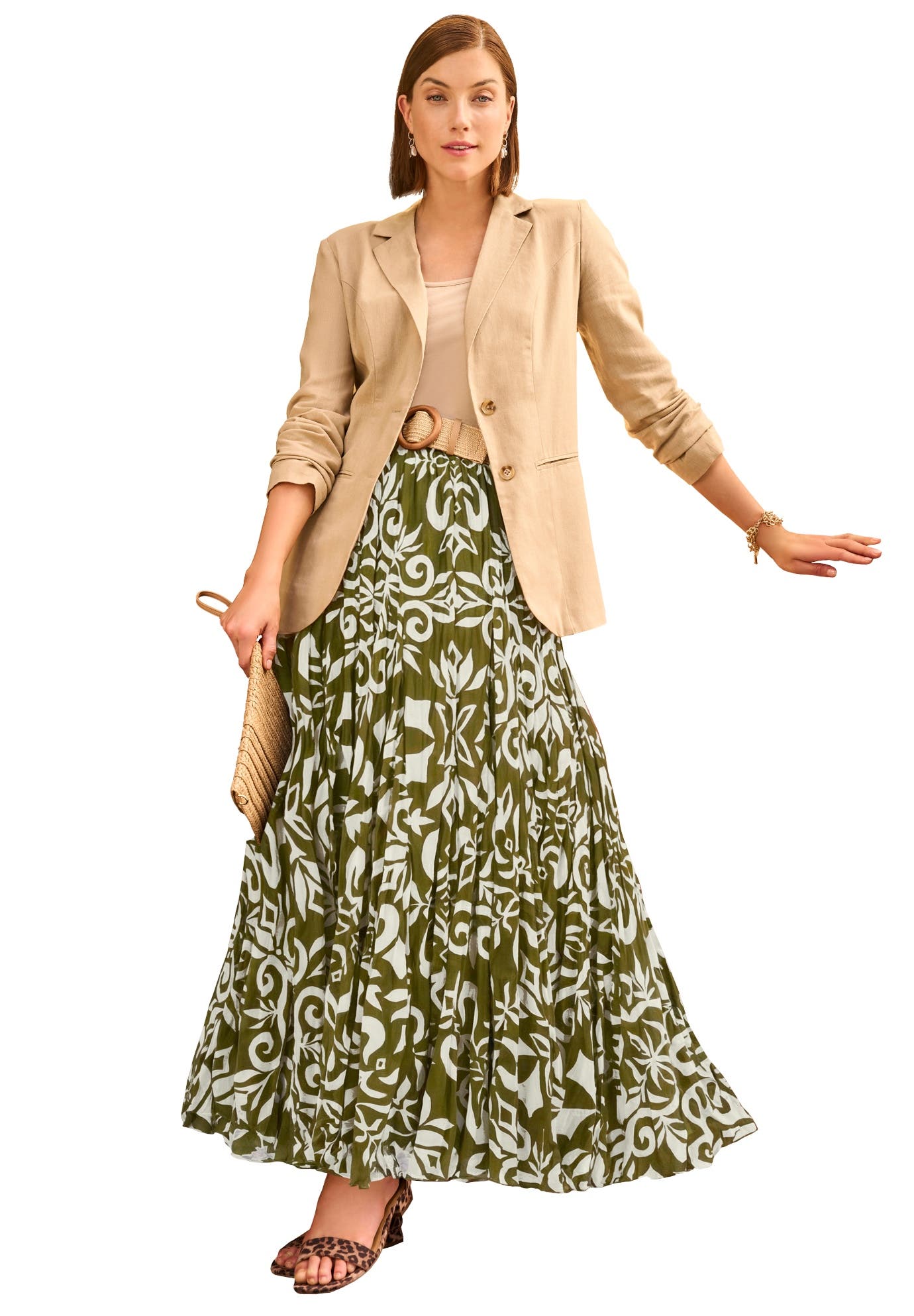 MOSS GREEN DAMASK