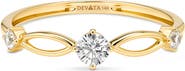 DEVATA Love Knot Promise Ring in 14K Gold