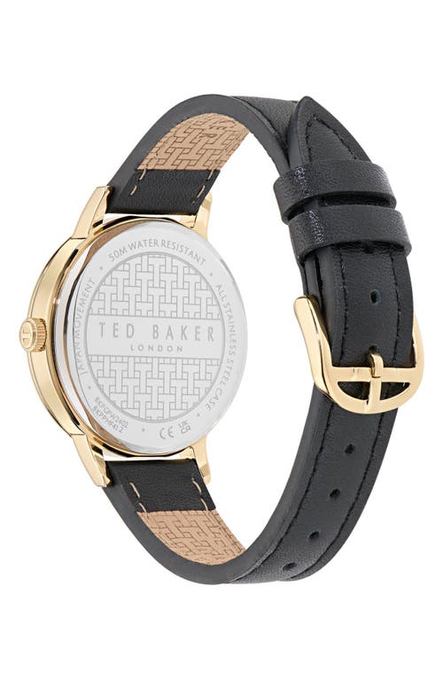 Ted Baker Phylipa Leather Strap Watch & Bracelet Set, 36mm In Black