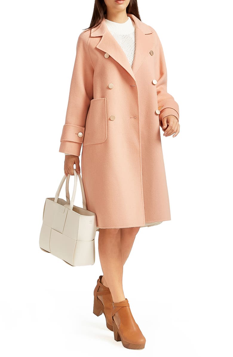 Belle & Bloom Rumour Has It Oversize Double Breasted Wool Blend Coat, Alternate, color, 