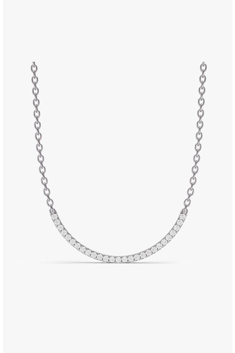 14K Gold 0.25 ct Round Lab Grown Diamond Smiley Pendant, Main, color, White Gold