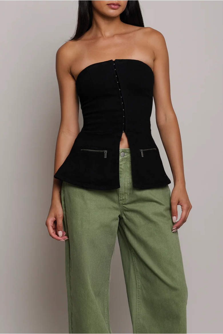 Luna Peplum Top, Main, color, William St.