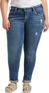 Silver Jeans Co. Distressed Girlfriend Jeans