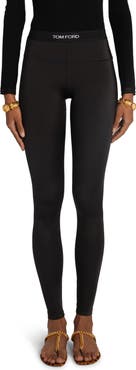 【関税＆送料込み】Tom Ford Black Leggings With Branded Ban TOM FORD logo-waistband Leggings | Black | FARFETCH