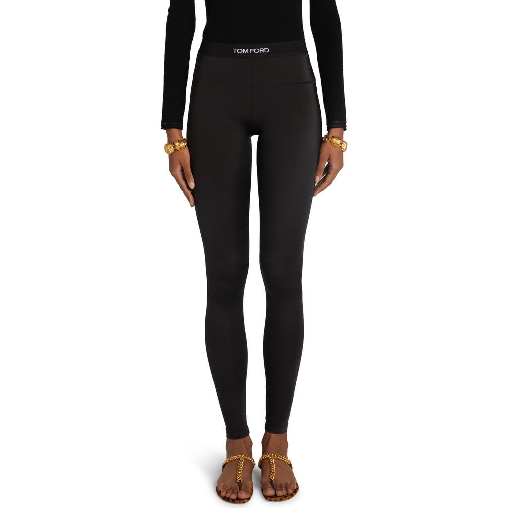 Tom Ford Signature Logo Leggings In Black