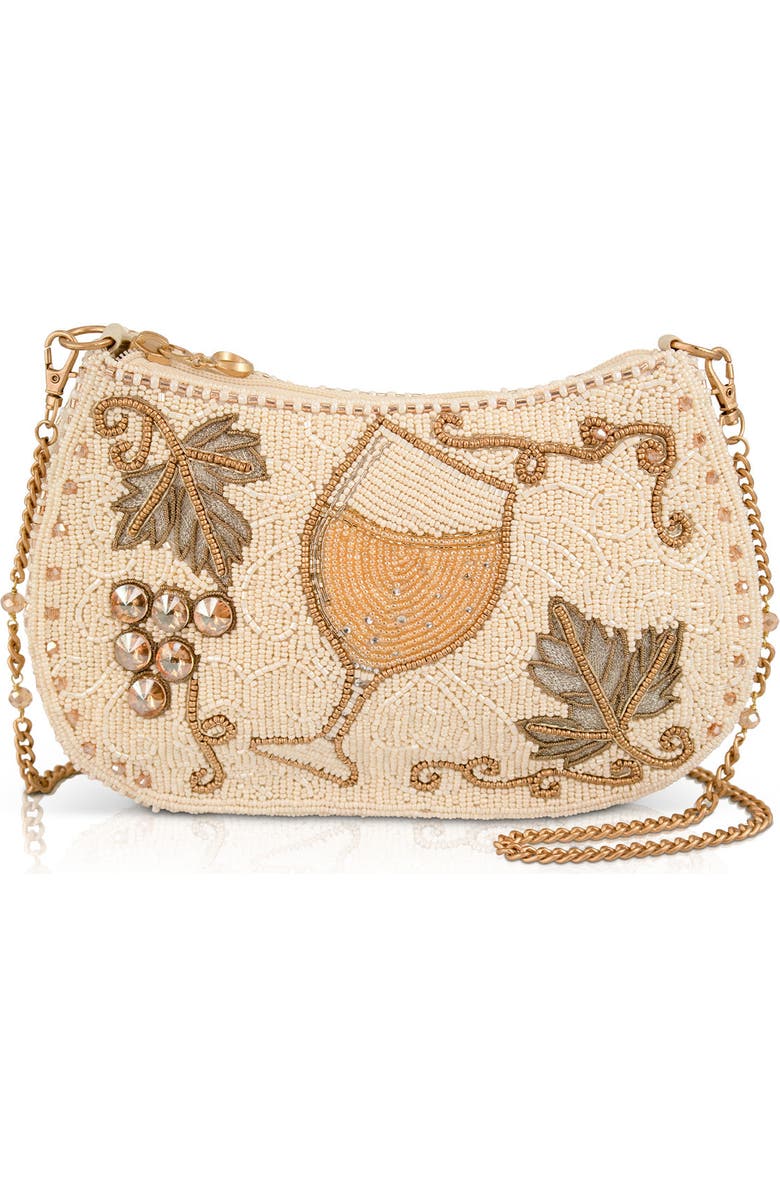 Mary Frances Accessories Grape Escape Crossbody Handbag, Main, color, Ivory