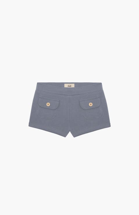 Button Mini Shorts