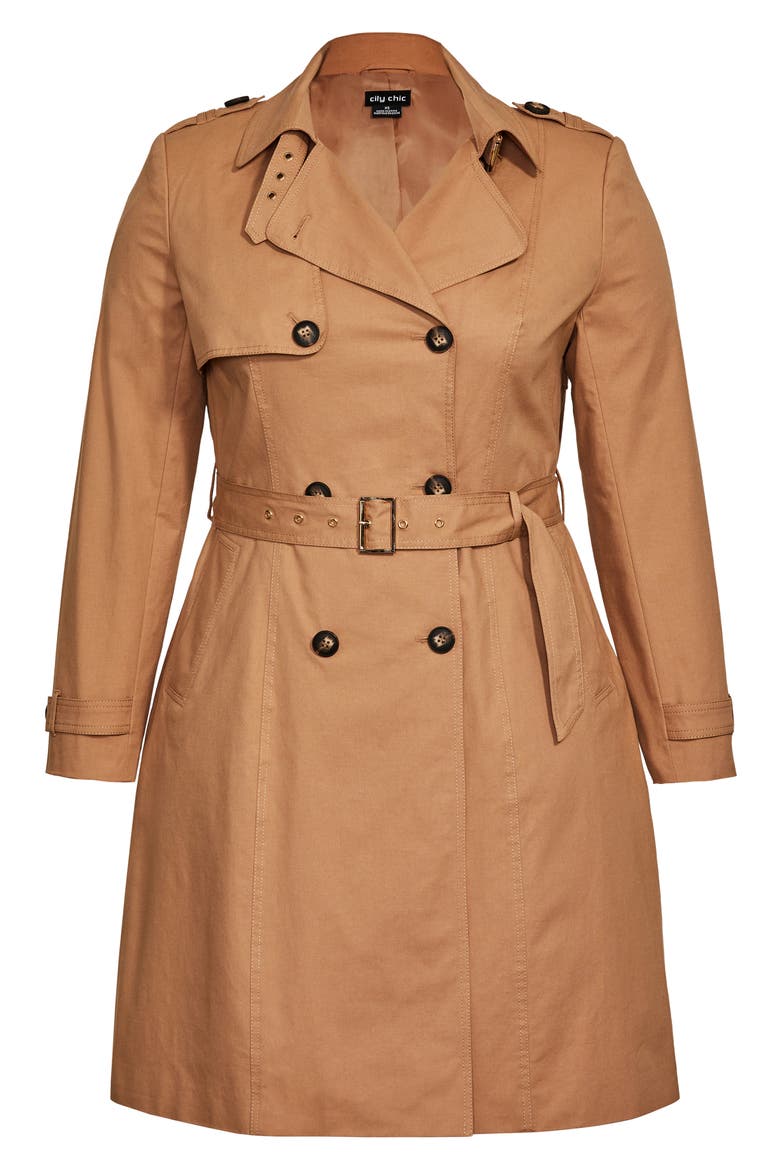 Urban Classic Trench Coat, Alternate, color, BISCUIT