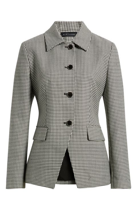 The Greta Check Wool Blend Jacket