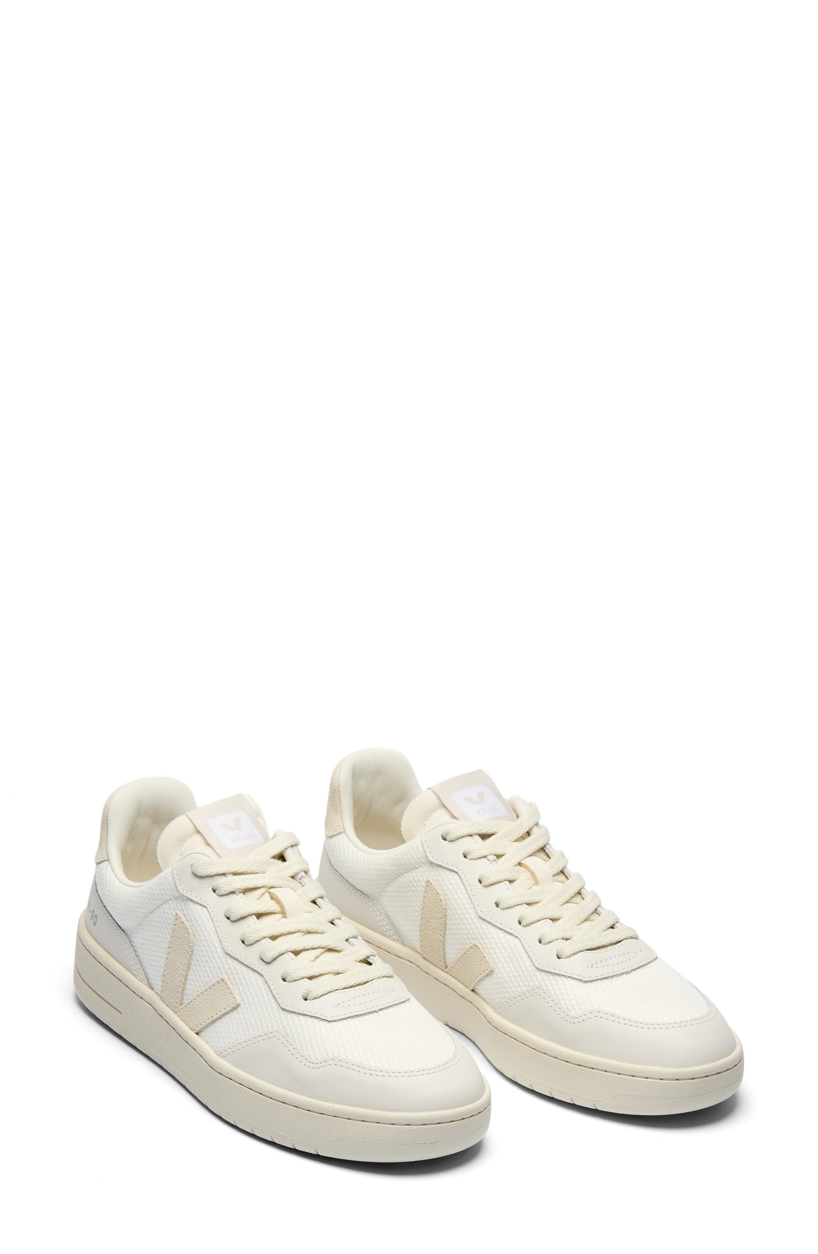Veja V-90 B-Mesh Sneaker, Main, color, White Pierre
