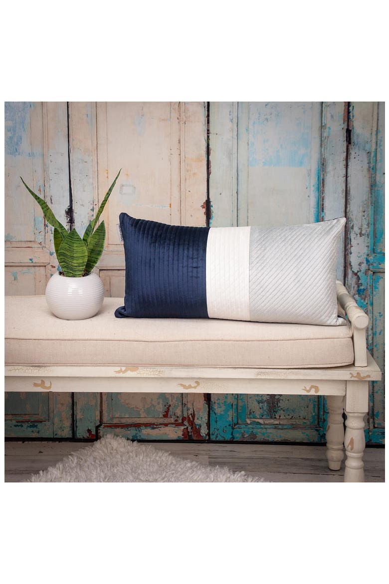 Hiro Throw Pillow, Alternate, color, GREY