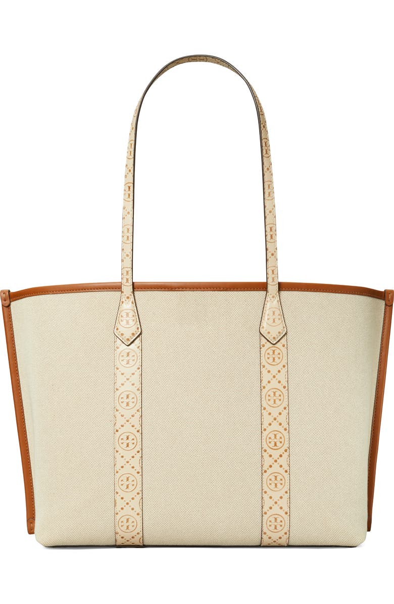 Tory Burch Perry Triple Compartment Canvas Tote, Alternate, color,