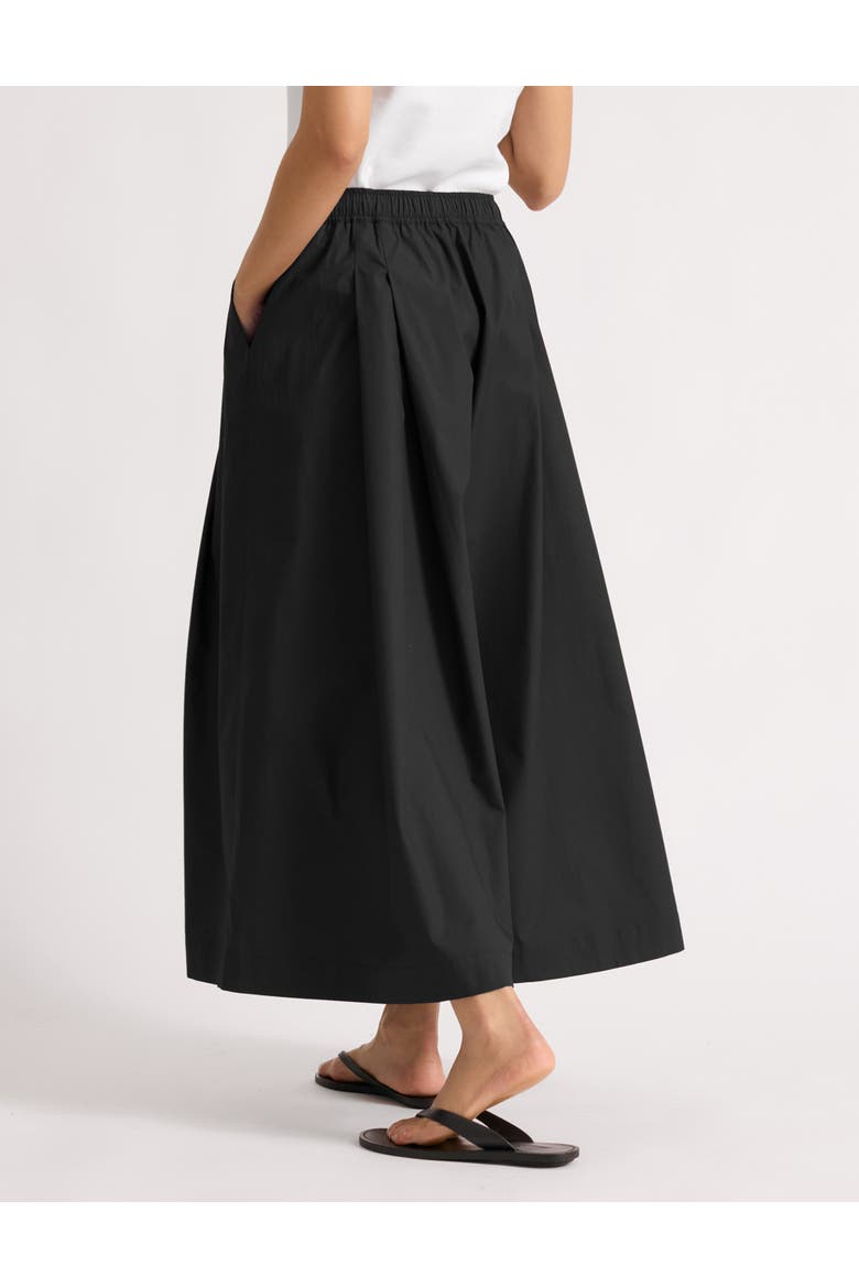 Cotton Super Wide Leg Culottes, Alternate, color, Black