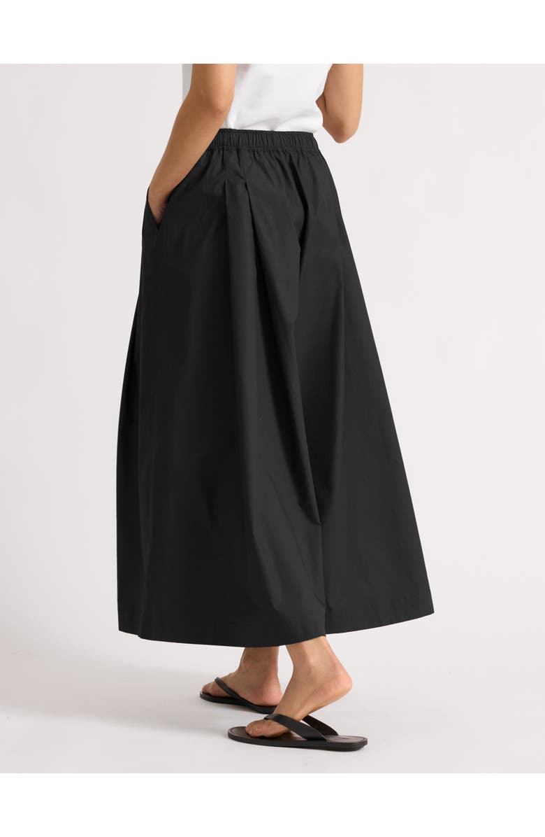 Albaray Cotton Super Wide Leg Culottes, Alternate, color, Black