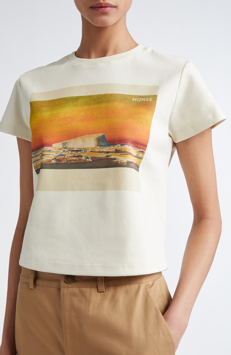 MONSE Postcard Print Cotton Graphic T-Shirt, Alternate, color, 