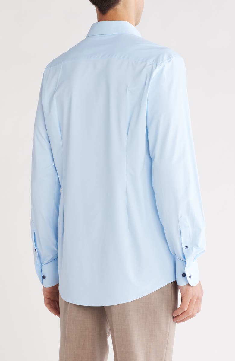 Eton Contemporary Fit Stripe Cotton Dress Shirt, Alternate, color, 