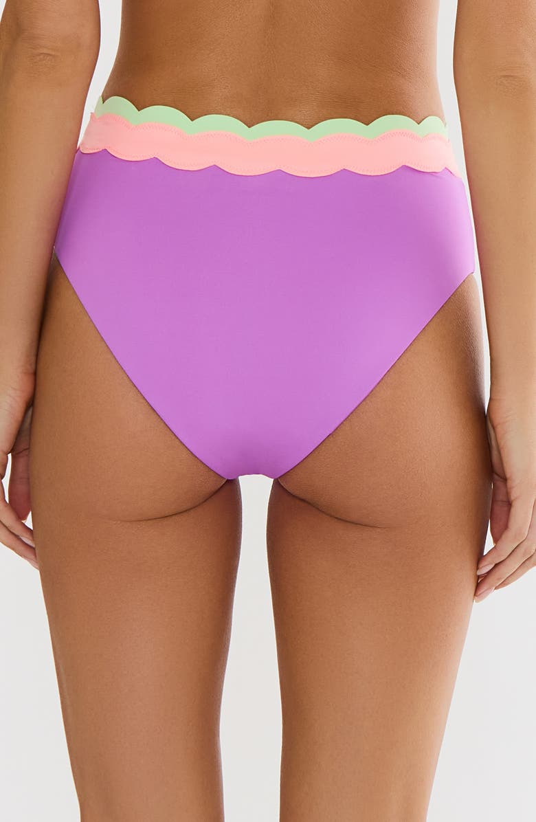 Beach Riot Harriet High Waist Bikini Bottoms, Alternate, color, Radiant Wave Colorblock