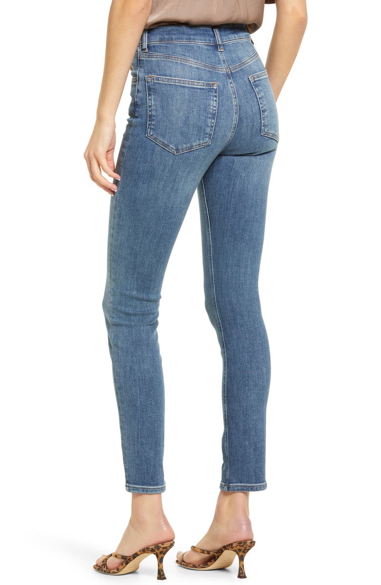 Reformation Harper High & Skinny Jeans, Alternate, color,