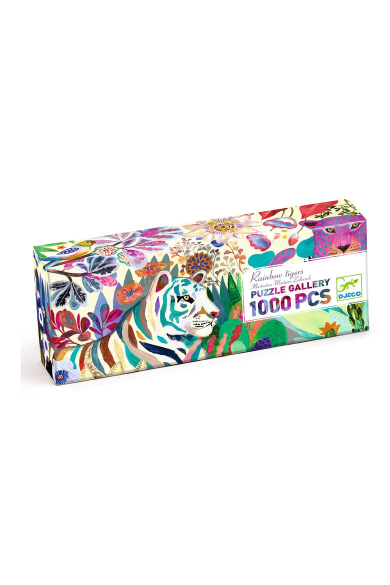 Rainbow Tigers 1000-Piece Gallery Puzzle, Alternate, color, MULTI