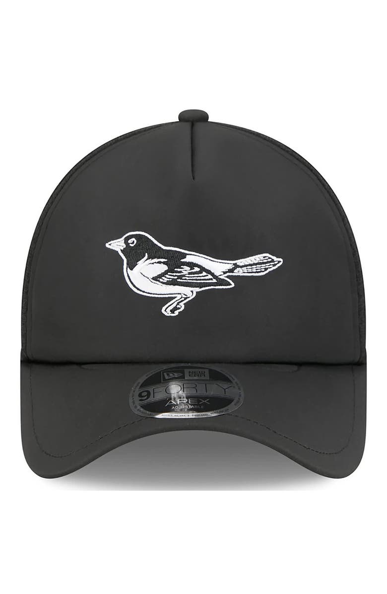 New Era Men's New Era Black Baltimore Orioles 2026 Batting Practice Alternate Apex 9FORTY Adjustable Hat, Alternate, color, Black