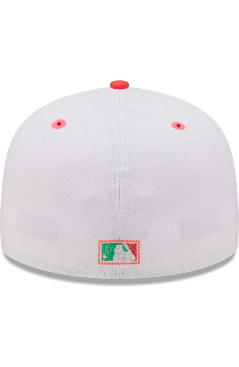 New Era Men's New Era White/Green Pittsburgh Pirates 76th World Series Watermelon Lolli 59FIFTY Fitted Hat, Alternate, color, 