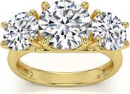 Bliss Diamond 5 1/2Ct Three Stone Lab Grown Diamond Engagement Ring or Gold