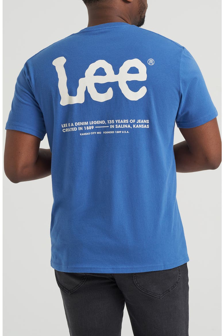 Logo Graphic T-Shirt, Alternate, color, TRUE NAVY