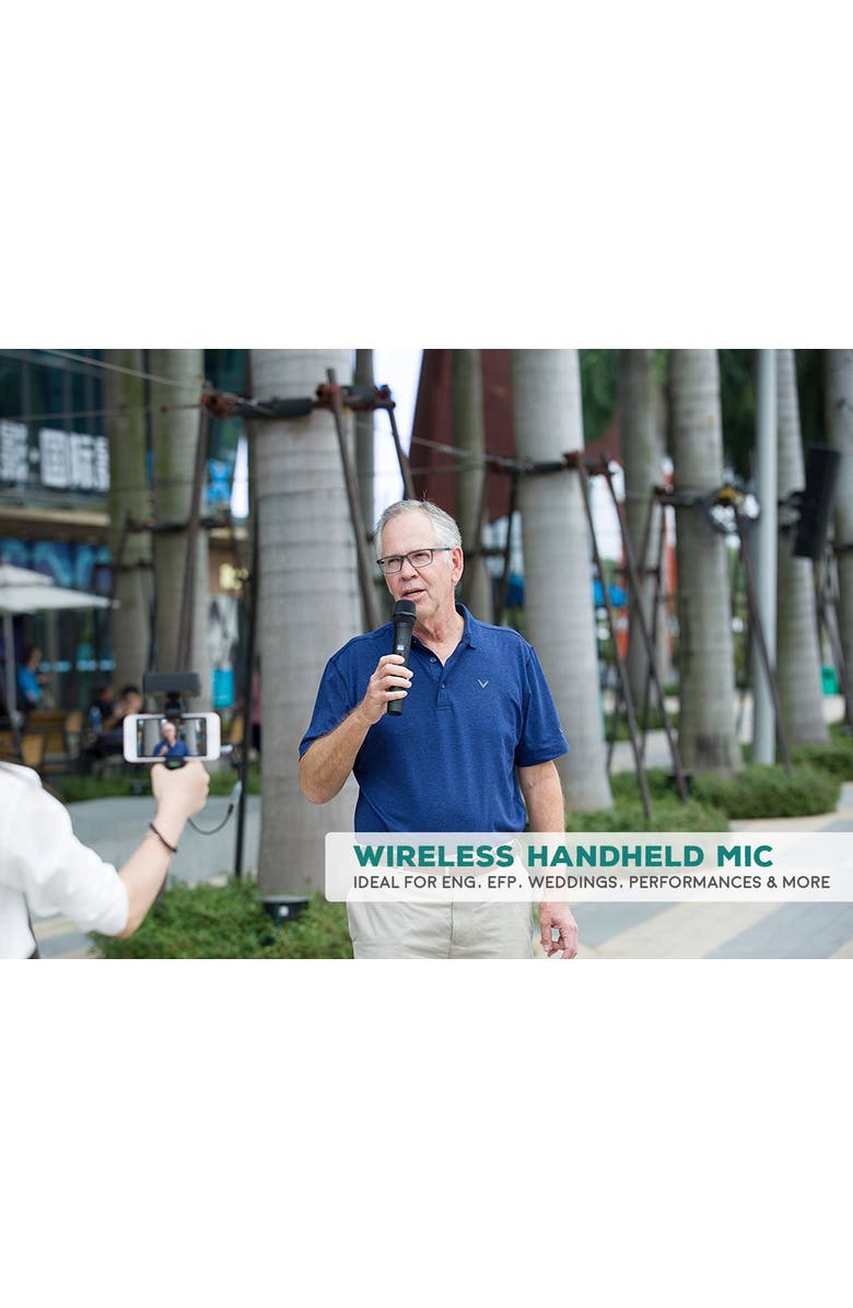 MOVO WMIC80 UHF Wireless Handheld Microphone System, Alternate, color, Black