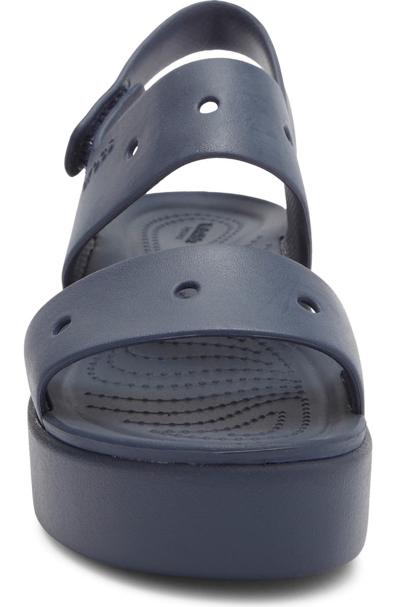 CROCS Brooklyn 4U Water Resistant Wedge Slingback Sandal, Alternate, color, Navy