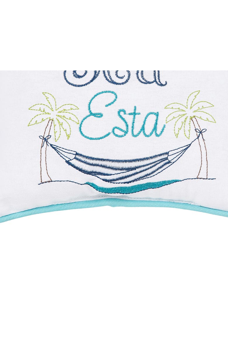 Have A Sea-Esta Mini Accent Pillow, Alternate, color, Blue