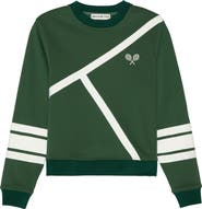 Ellsworth + Ivey Elle Sweatshirt - Tennis Lines