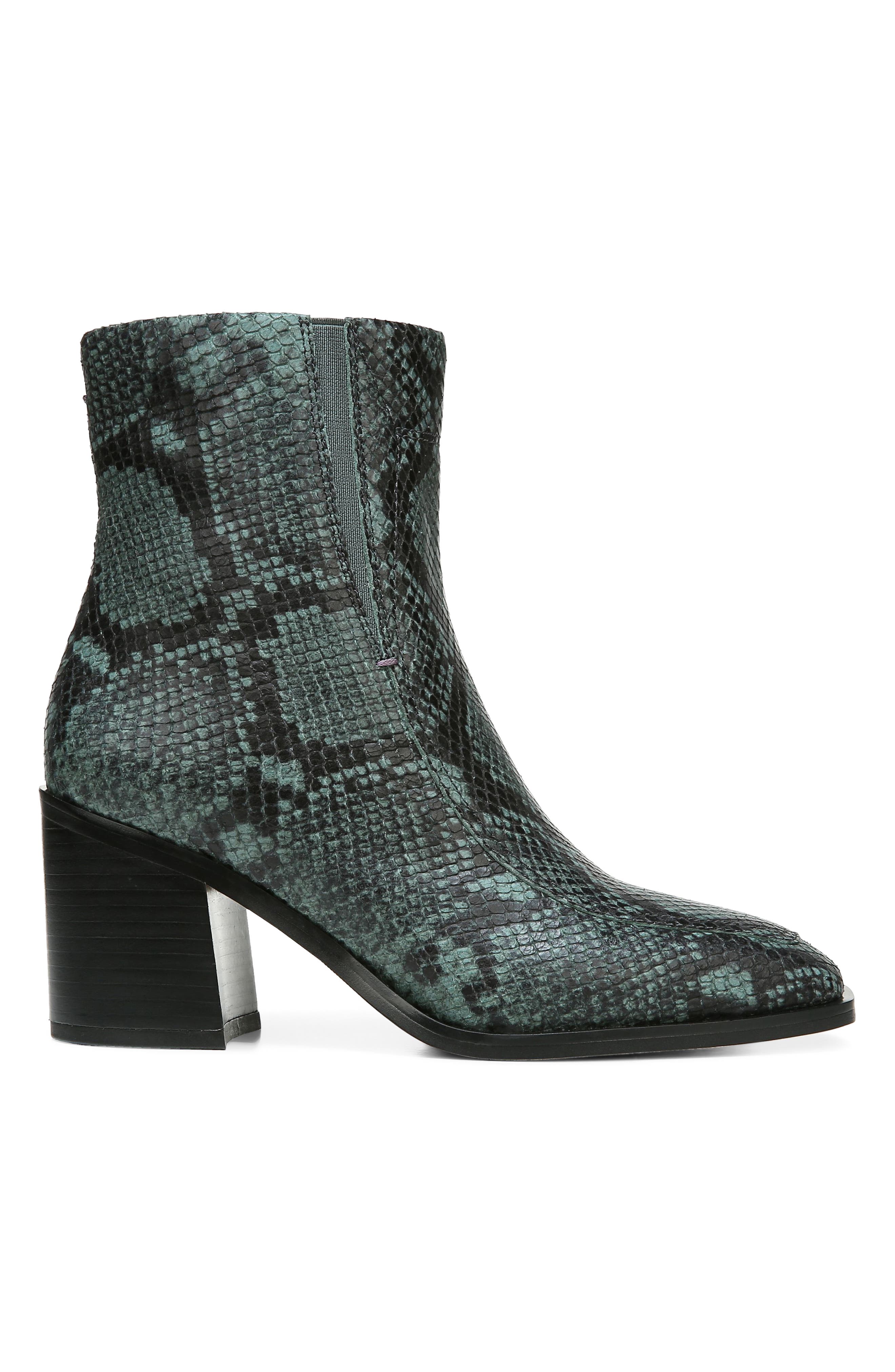 Romana Square Toe Bootie, Alternate, color, TEAL