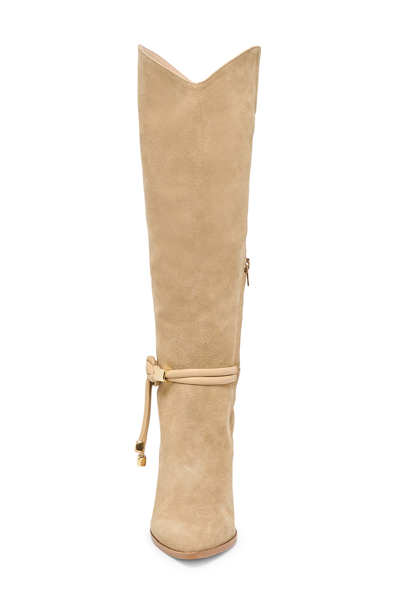 Tarren Knee High Boot, Alternate, color, DK TAUPE SUEDE