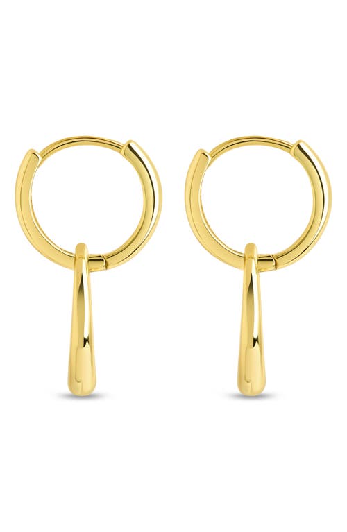 Sterling Forever Tommy Link Drop Earrings In Gold