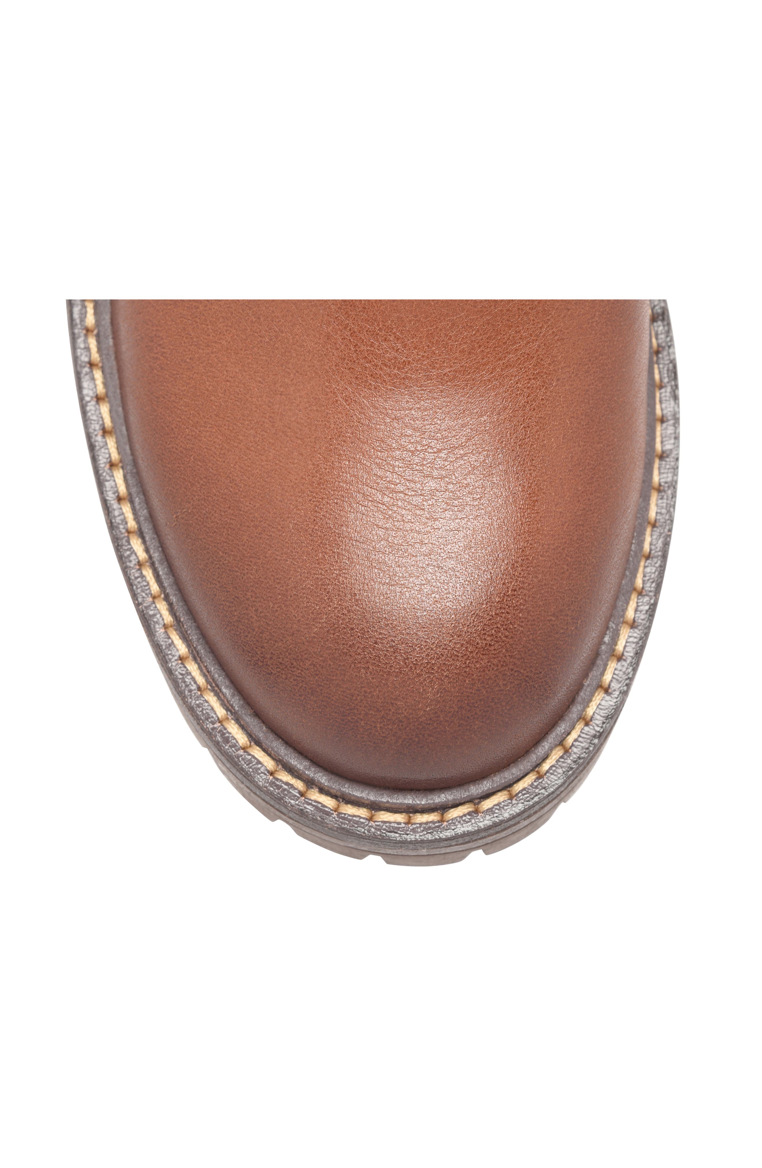Alyssa Water Resistant Bootie, Alternate, color, GOLDEN BROWN