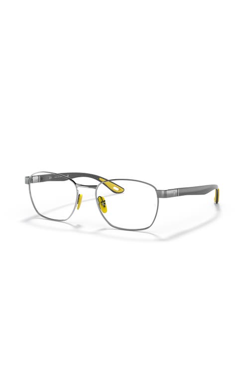 Ray Ban Ray-ban 54mm Rectangle Optical Glasses In Black