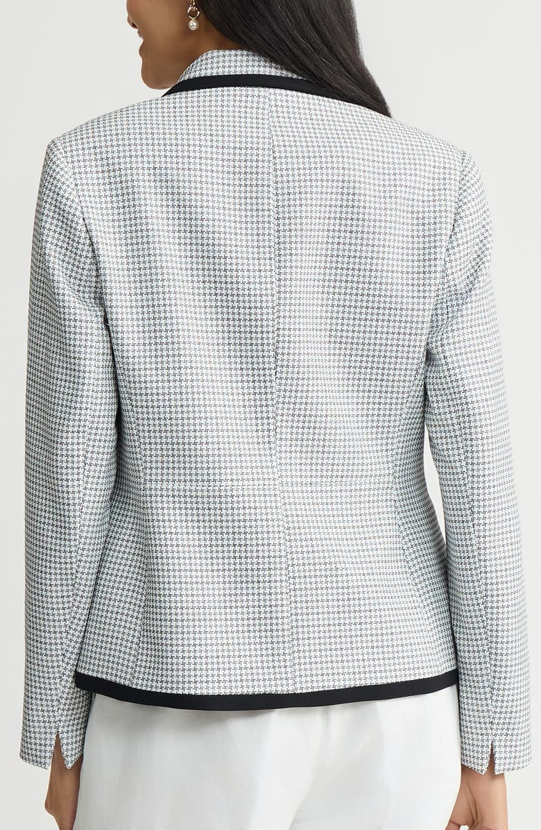 KASPER Contrast Detail Tweed Jacket, Alternate, color, 