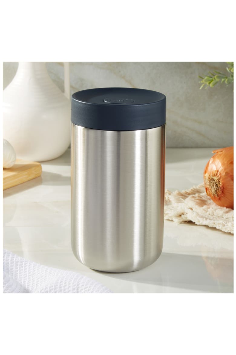 Nom 25-Ounce Food Container, Alternate, color, NAVY AND STEEL