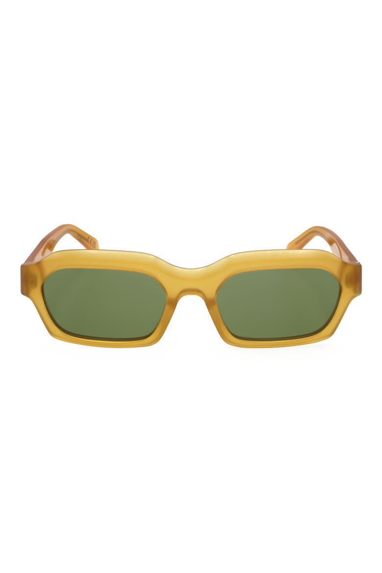 56mm Sqaure Sunglasses, Main, color, YELLOW