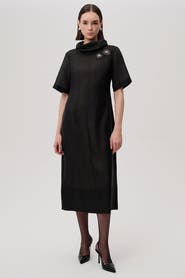 Exquise Jadiyn Dress  High Neck Long Sleeve Dress